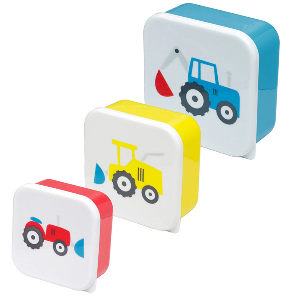 Little Tractor Snack Boxes (Set of 3)