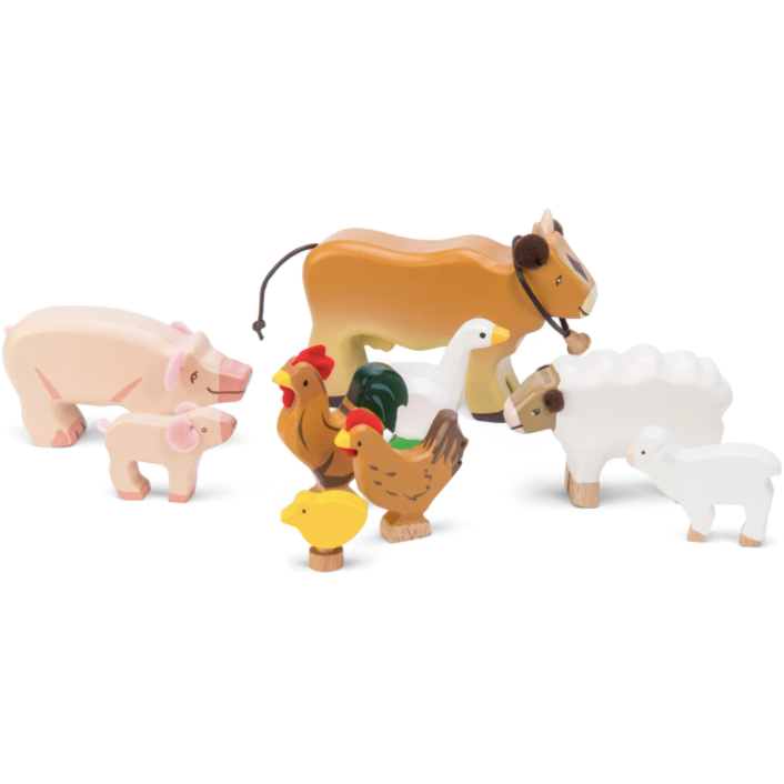 Sunny Farm Animal Set, by Le Van Toys