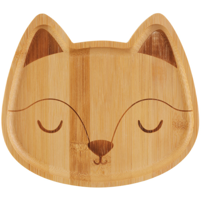 Foxy Bamboo Plate by Sass & Belle