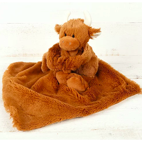 Baby Highland Cow Comforter by Jomanda