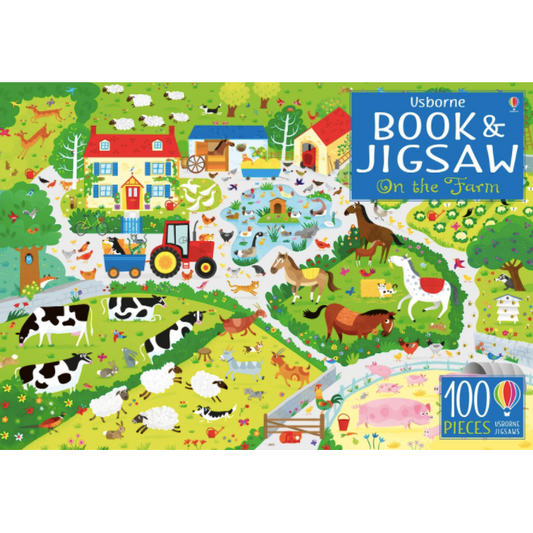 On the Farm Book & Jigsaw by Usborne