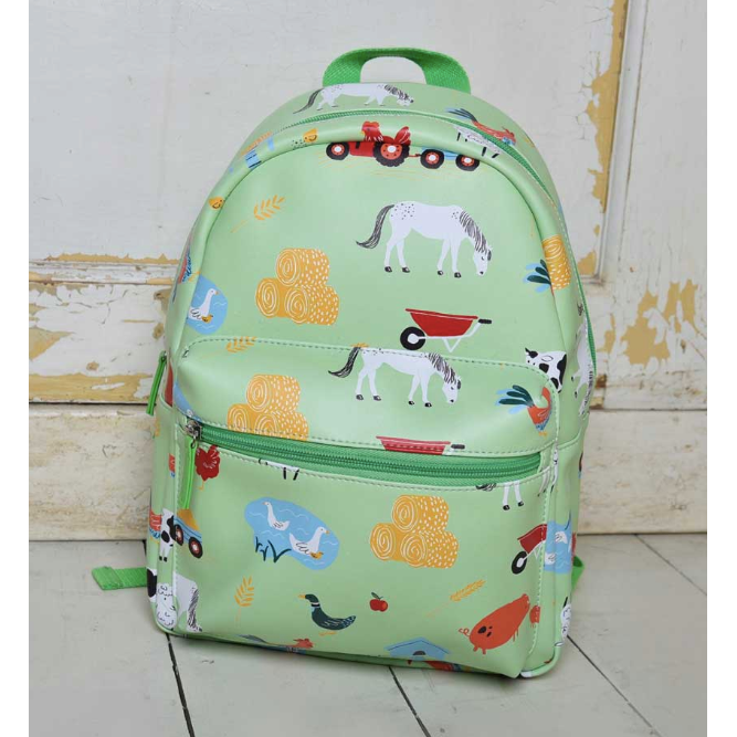 Down on the Farm print backpack by Powell Craft
