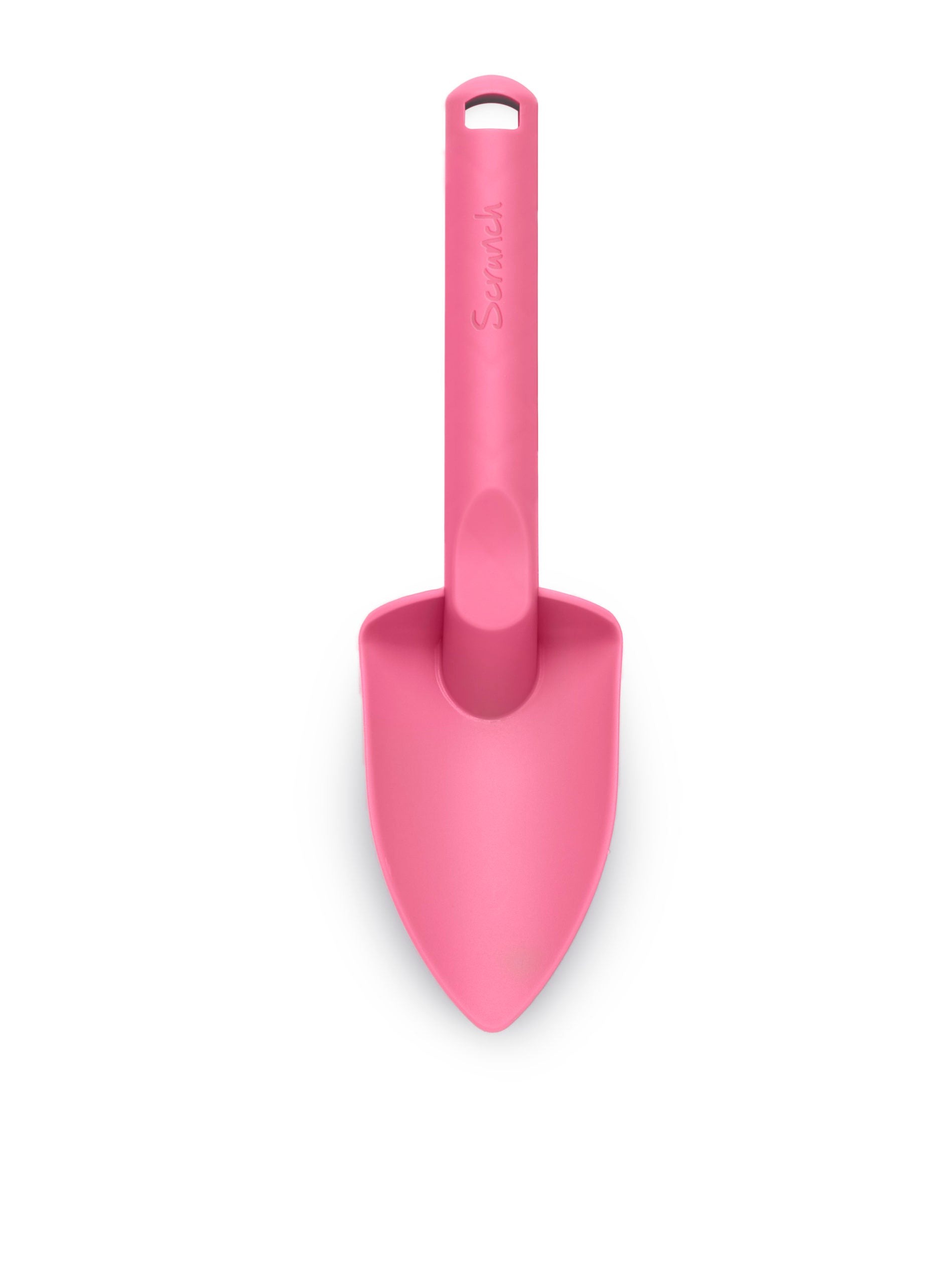 Pink foldable silicone spade scrunch