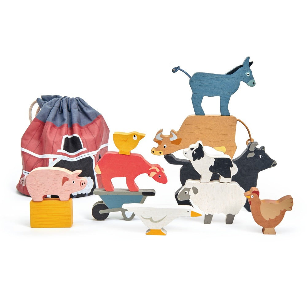Stacking Farmyard Animals by Tenderleaf Toys