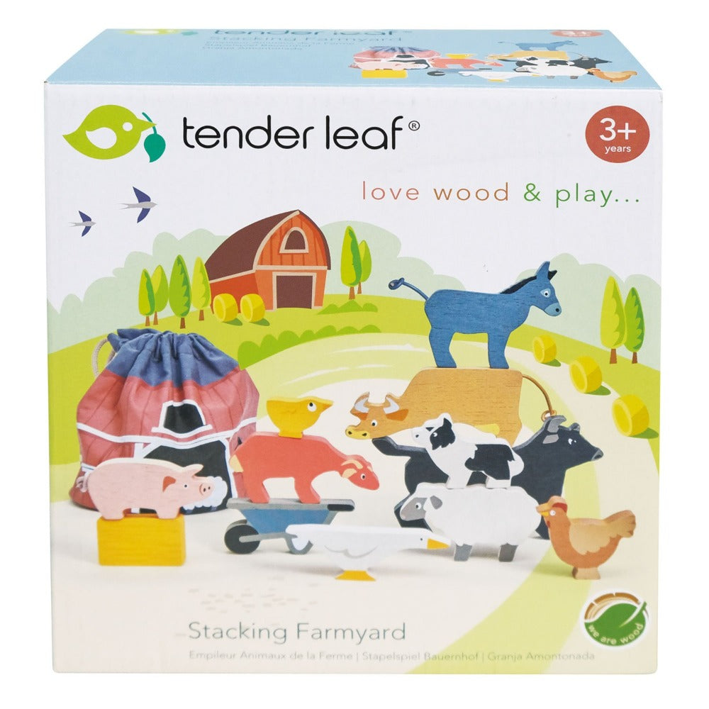 Stacking Farmyard Animals by Tenderleaf Toys
