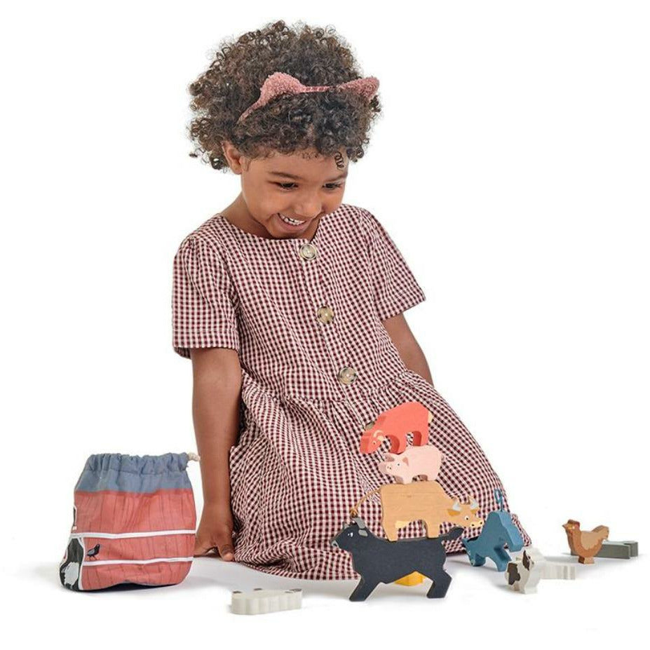 Stacking Farmyard Animals by Tenderleaf Toys