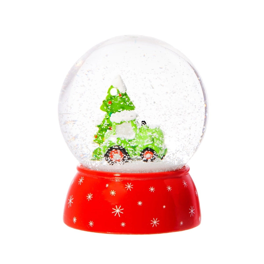 tractor snowglobe