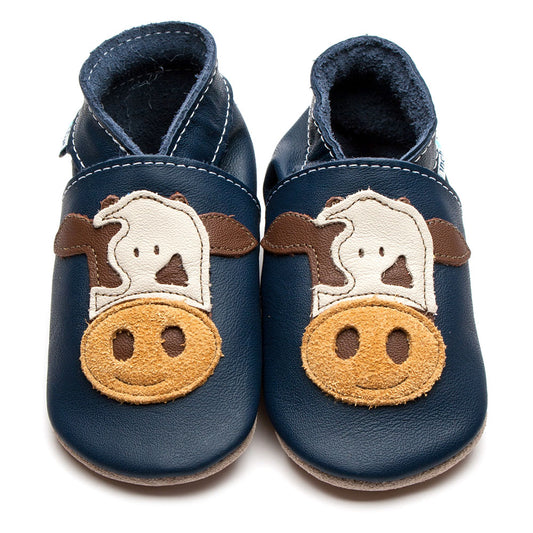 Cow Leather Shoes | Inch Blue