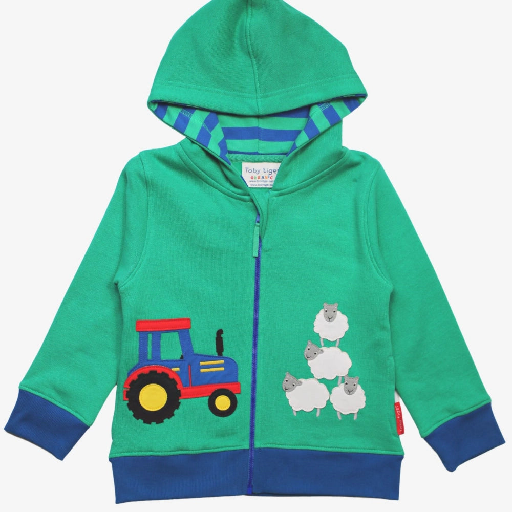 Farm Applique Hoodie | Toby Tiger