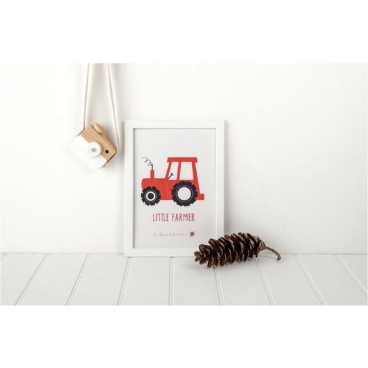 Henry The Little Red Tractor A4 Print- cotswold baby co