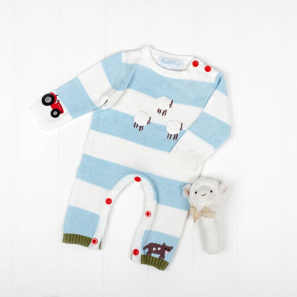 Farmyard Knitted Playsuit | Powell Craft