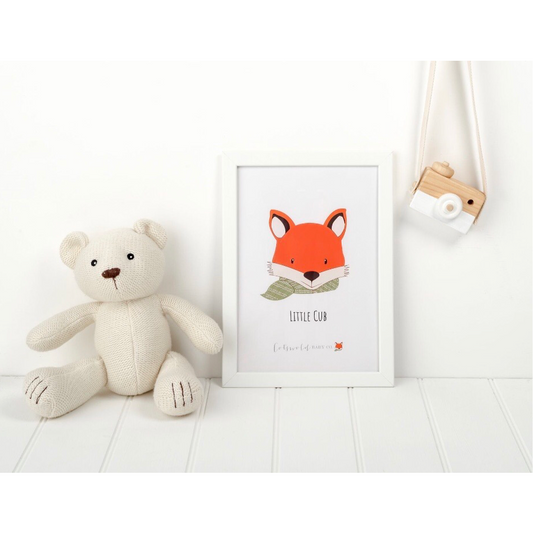 Bertie Fox Cub A4 Print  - cotswold baby co