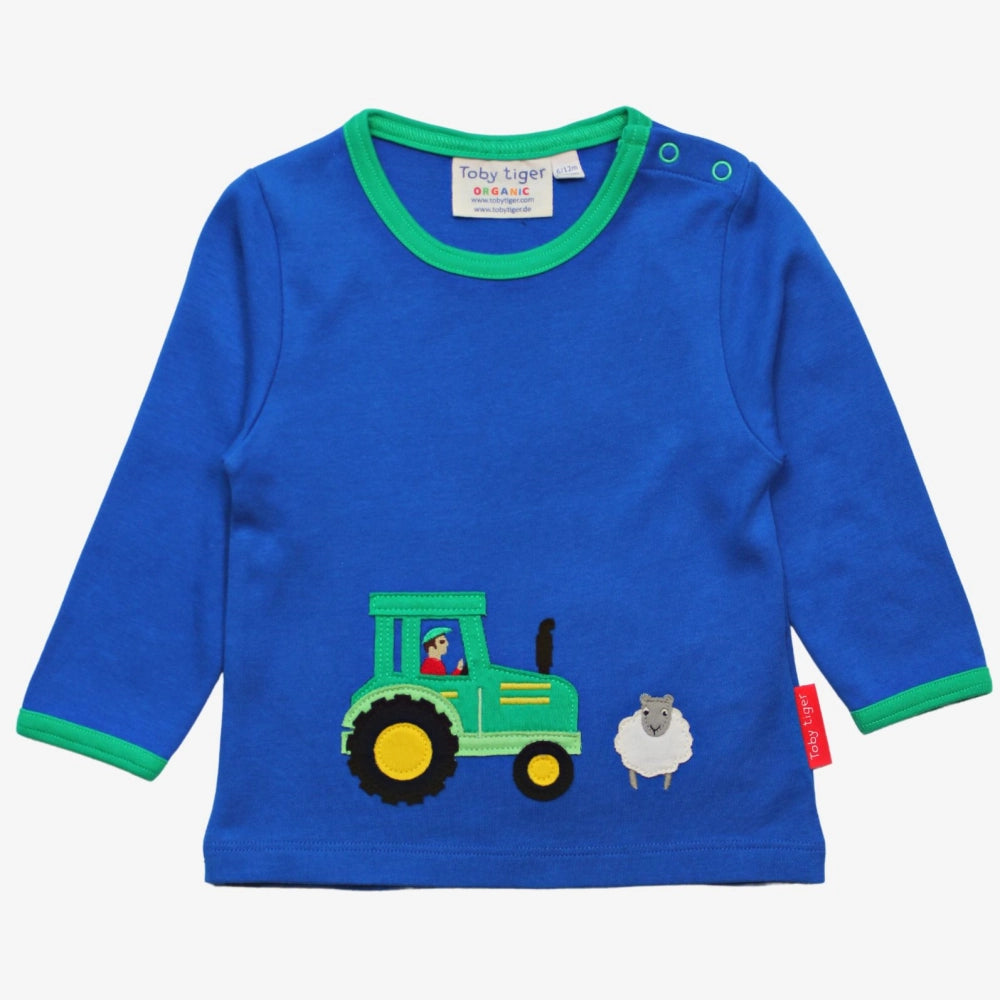 Farm Applique Long Sleeved T-Shirt | Toby Tiger