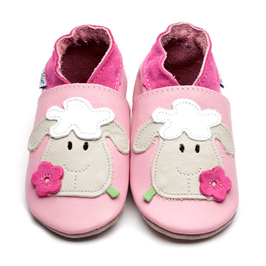 Pink Sheep Leather Shoes | Inch Blue