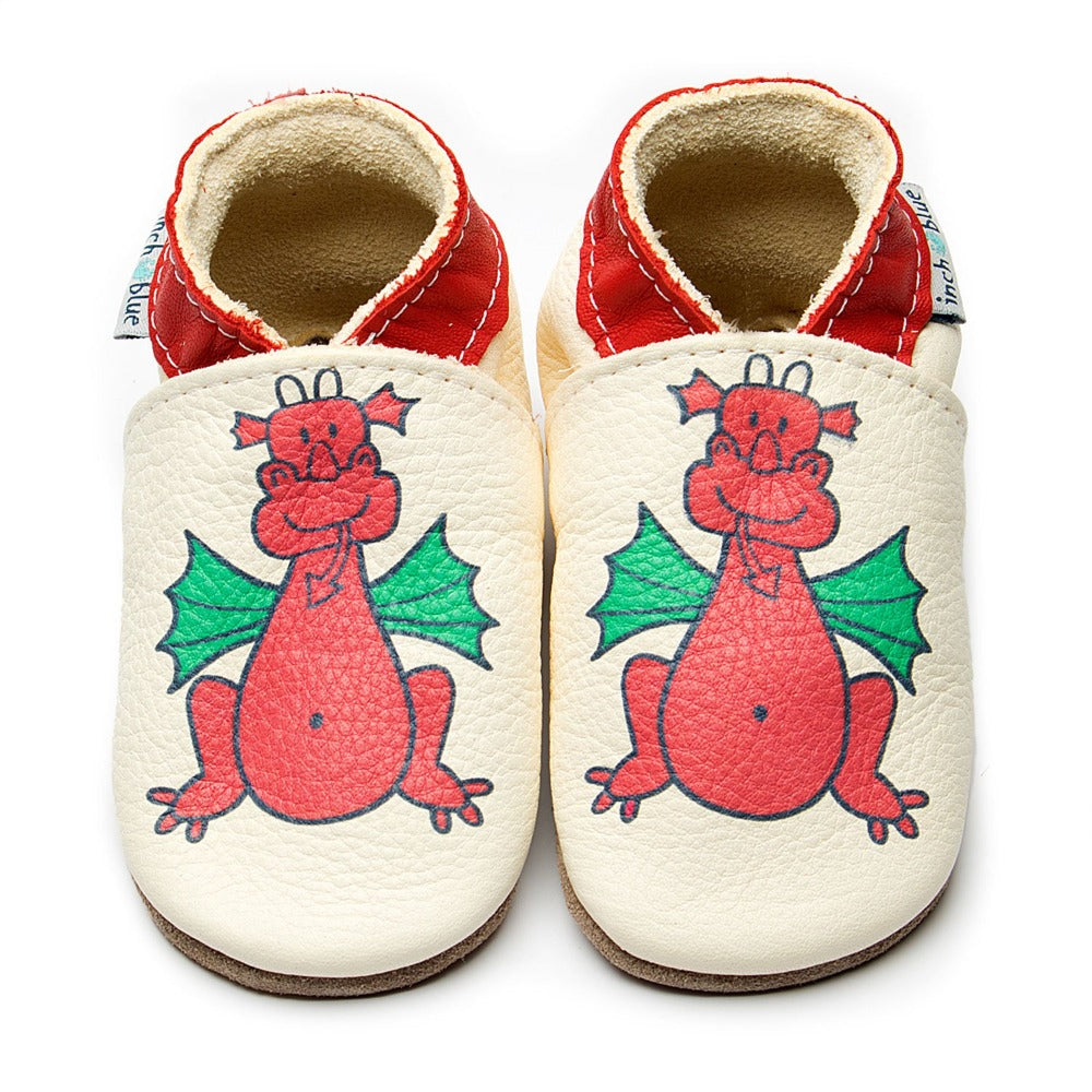 Welsh Dragon Leather Shoes by Inch Blue
